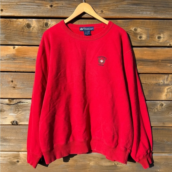 Vintage redwood classics / crossings Canada Classic Red Crewneck Sweater - Picture 3 of 6